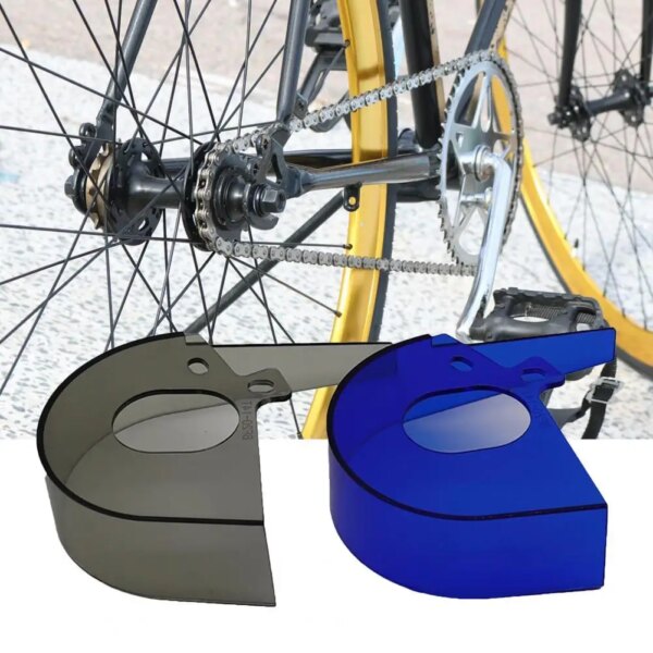 Cubierta para cadena de bicicleta, protector Universal para platos y bielas, funda protectora ligera para cadena de bicicleta