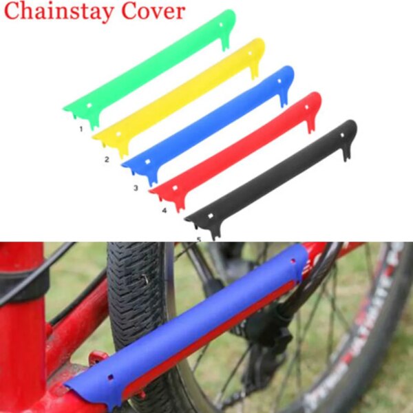 Protector de cadena de bicicleta para ciclismo de montaña, marco de bicicleta plegable respetuoso con el medio ambiente, Protector de goma práctico