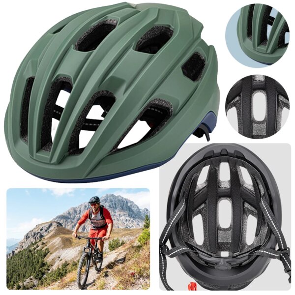 Casco de ciclismo para bicicleta, casco de seguridad en ciclismo a prueba de golpes, ajustable, para deportes de conducción al aire libre