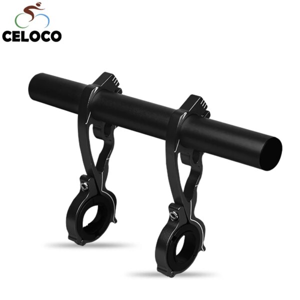 Soporte para linterna de bicicleta, extensor de manillar, marco de bicicleta de ciclismo, soporte de montaje de doble extensión para luz de bicicleta, accesorios para bicicleta