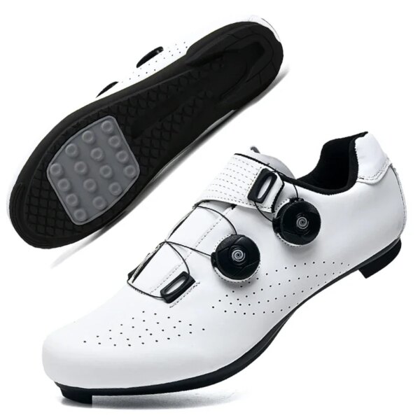 Zapatos de Pedal plano para bicicleta, zapatos de ciclismo sin tacos, zapatillas de deporte para hombre, calzado para bicicleta de montaña sin bloqueo sin tacos, calzado de velocidad Rb