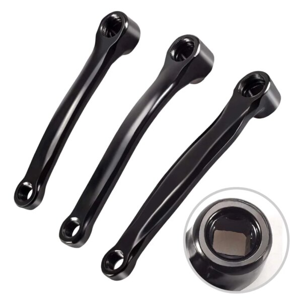 Brazo de manivela para bicicleta de montaña, completamente lisa, 170mm/165mm/152mm, cadena con rombos de diamante, Pedal de manivela, accesorios de biela