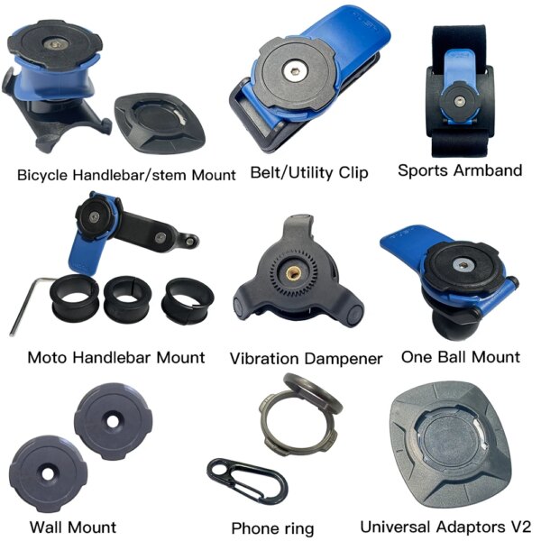 Soporte para teléfono para manillar de bicicleta, soporte para Teléfono Universal, AMORTIGUADOR DE VIBRACIONES, estante ajustable para bicicleta de montaña y motocicleta