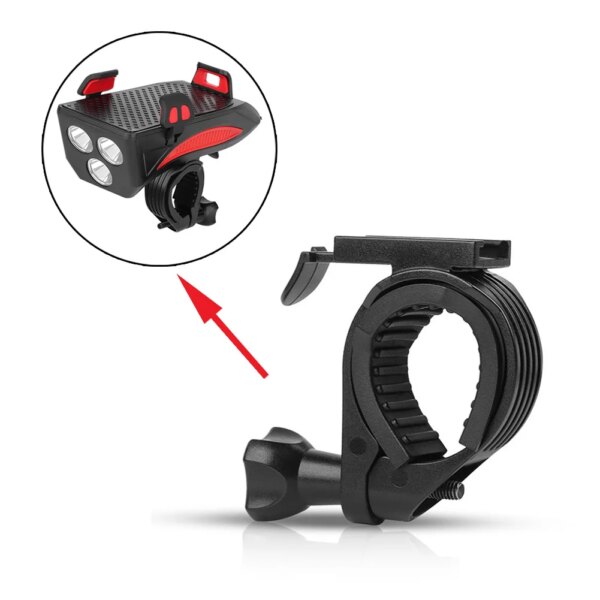 Adaptador de soporte de luz para cabeza de bicicleta, soporte de lámpara frontal para bicicleta de montaña y carretera, soporte para linterna, accesorios para ciclismo