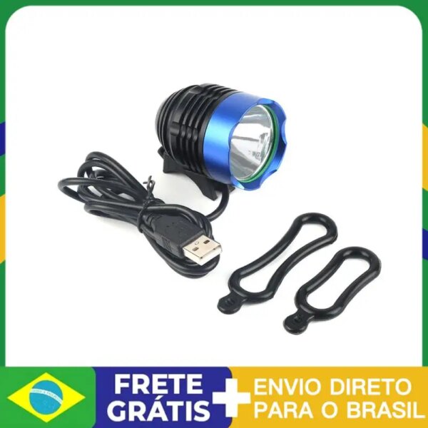 Faro delantero para bicicleta, luces traseras para bicicleta, LED recargable a prueba de lluvia, lámpara frontal para bicicleta de montaña