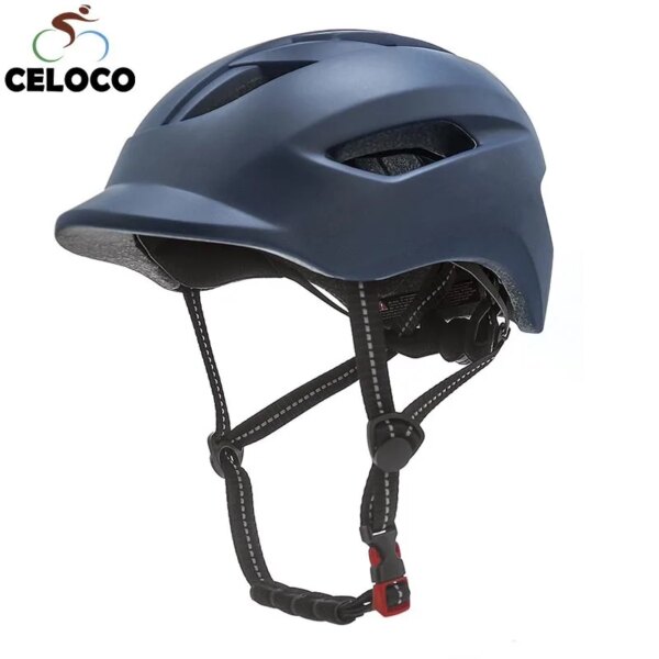 Casco de bicicleta en molde, casco protector de seguridad de conducción con luz trasera para deportes al aire libre, equipo de ciclismo