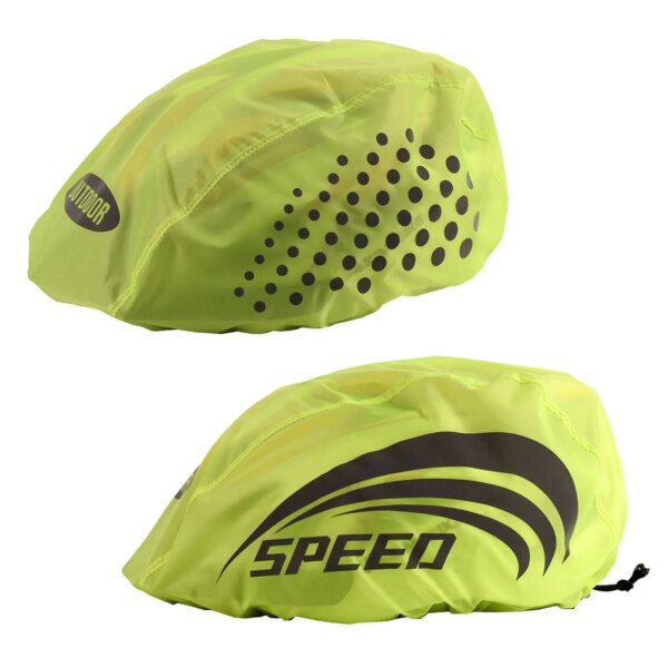 Cubierta impermeable para casco de bicicleta con tira reflectante, cubierta para lluvia para casco de ciclismo, cubierta de protección de tela Oxford para exteriores, MTB y carretera