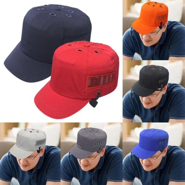 Cascos de bicicleta gorras de béisbol gorras de seguridad anticolisión cascos para hombres y mujeres casco de bicicleta con circunferencia de cabeza ajustable 52-58CM