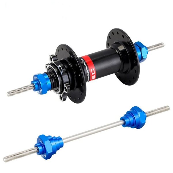 Adaptador de eje recto para buje de bicicleta, soporte de alineación de ruedas, herramienta de reparación de buje de 12/15/20mm, accesorios de bicicleta de 200mm de longitud