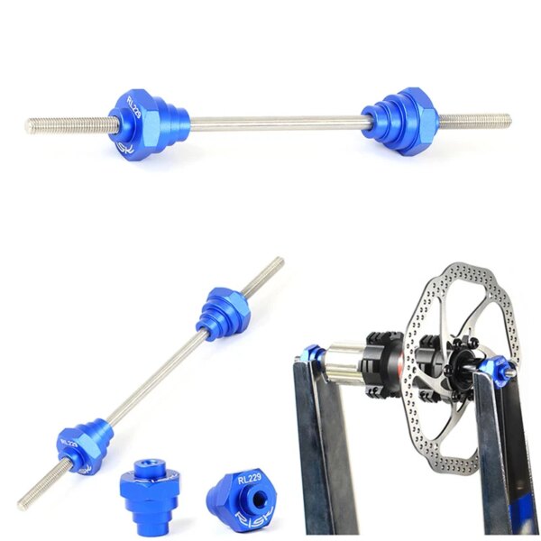 Adaptador de eje pasante de buje de bicicleta para soportes de alineación de ruedas herramienta de reparación de buje de 12/15/20 mm