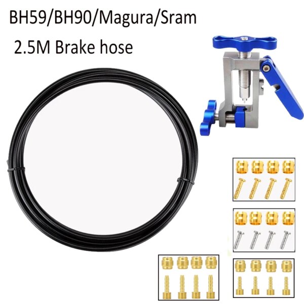 Herramienta de aguja de aceite de freno hidráulico de bicicleta, cortador de manguera, conector de oliva, Cable de manguera de freno BH59 BH90 para MAGURA SRAM