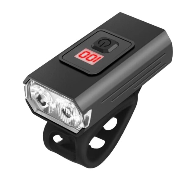 Luz LED T6 para bicicleta, linterna recargable por USB de 1200 lúmenes, luz delantera para bicicleta de montaña y carretera, accesorios para bicicleta