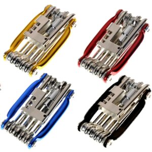 Herramientas múltiples para bicicleta, llave multiusos, destornillador, Kit de herramientas de reparación de bicicletas de montaña y carretera multifunción