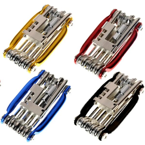 Herramientas múltiples para bicicleta, llave multiusos, destornillador, Kit de herramientas de reparación de bicicletas de montaña y carretera multifunción