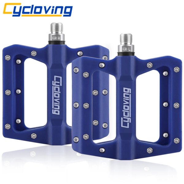 Pedal de bicicleta 3 rodamientos sellados pedales de bicicleta de nailon ultraligeros accesorios antideslizantes para ciclismo MTB