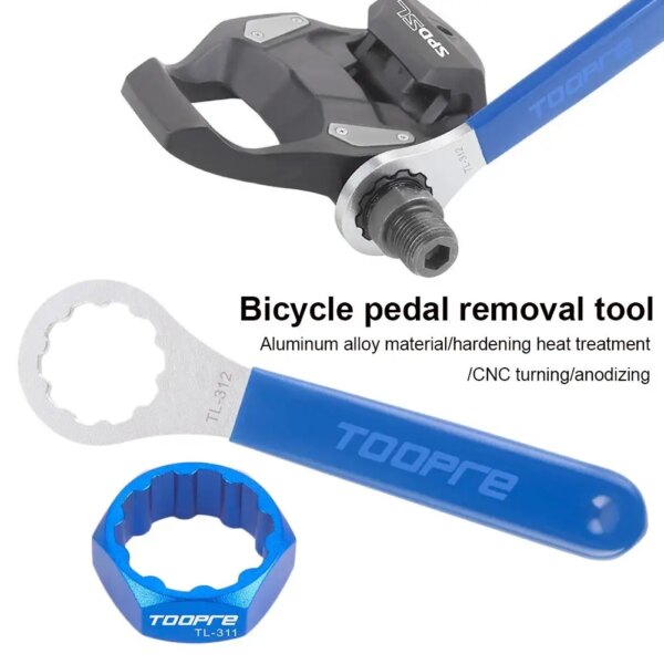 Herramienta de desmontaje de Pedal de bicicleta, herramienta de instalación y extracción de eje de Pedal de bloqueo, accesorios de pedales SHIMANO