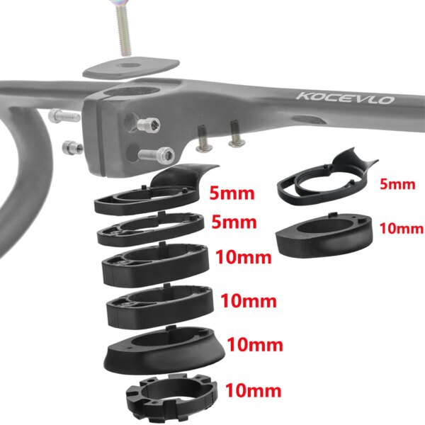 Vástago de bicicleta de carretera, manillar de bicicleta integrado, arandela de plástico para espaciadores de 28,6mm, accesorios de piezas de ciclismo