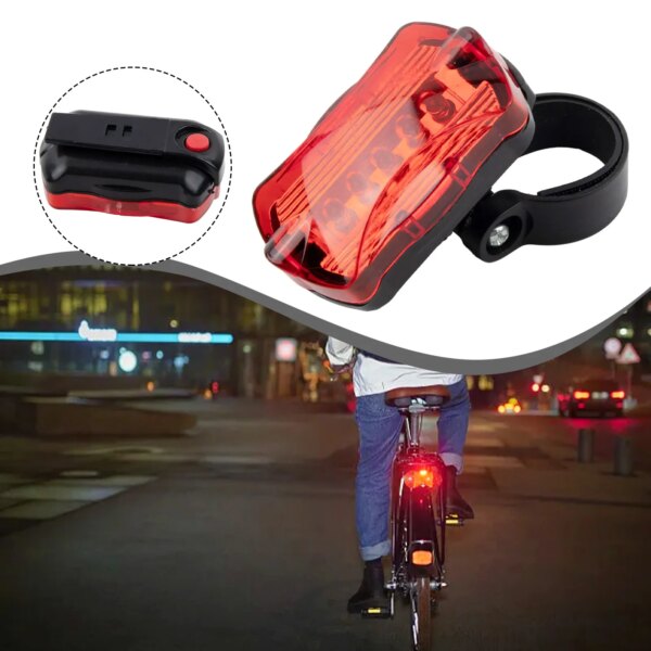 Luz trasera de bicicleta, luz trasera impermeable, lámpara trasera de seguridad nocturna, luz para bicicleta de montaña y carretera, accesorios para ciclismo