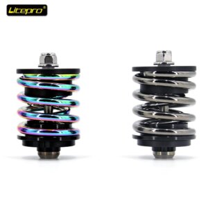 Amortiguador trasero de resorte de aleación de titanio para Bicicleta, Amortiguador para piezas de Bicicleta BMX, 3 colores