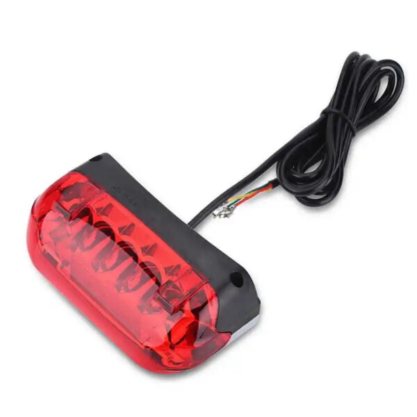 Luz de bicicleta 36V bicicleta eléctrica freno de bicicleta luz LED lámpara de advertencia trasera accesorios de ciclismo piezas de bicicleta