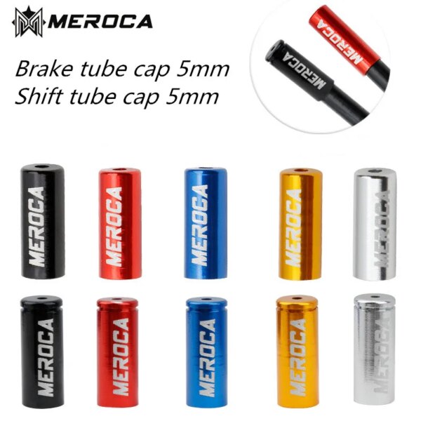 Bicicleta bicicleta aleación de aluminio 4mm cambio de marchas 5mm freno Cable extremo tapa carcasa virolas plegadores cubierta antipolvo punta de alambre