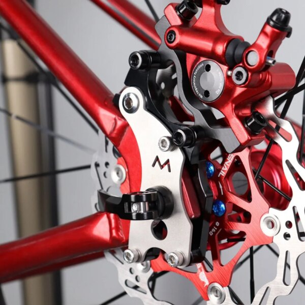 Kit de adaptador de conversión de freno de disco de cuadro de bicicleta, soporte adaptador de freno de disco, accesorios de freno de ciclismo de aleación de aluminio