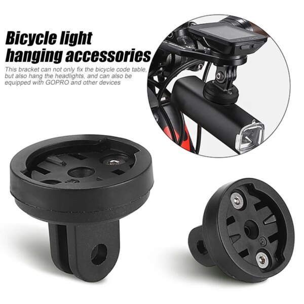 Soporte para ordenador de bicicleta, Base de conexión, soporte de luz multifuncional para bicicleta, ángulo ajustable para Garmin/XOSS/Magene/BlackBird/iGS