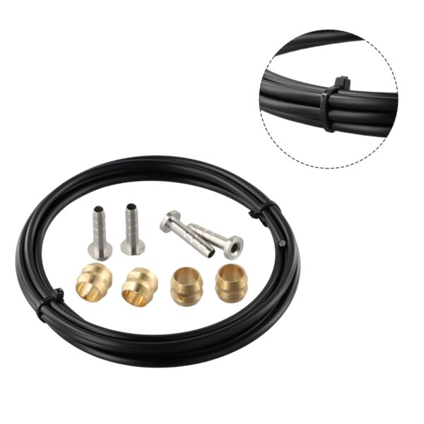 Juego de mangueras de freno hidráulico para bicicleta con conectores BH 90 y BH 59 para modelos Shimano 2 5 m SMBH59BH90 Oliva e inserto de conector