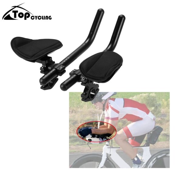 Manillar para descanso de bicicleta, Aero Bar, barra de relajación para bicicleta, triatlón, MTB, bicicleta de carretera, reposabrazos, Aerobar