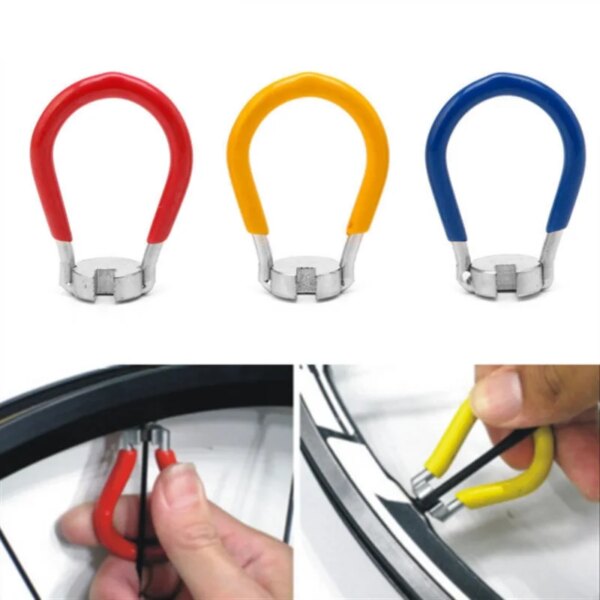 Llave de radios para bicicleta, herramienta para tetinas, herramientas de Reparación de bicicletas, accesorios para bicicleta, llave para ciclismo de montaña