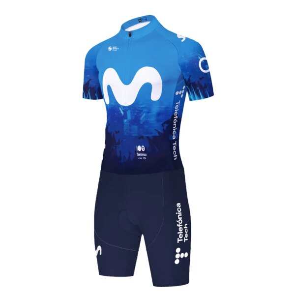 Camiseta negra de ciclismo movistar 2024, mono de ciclismo, mono de bicicleta para hombre, traje de triatlón, maillot de ciclismo para hombre