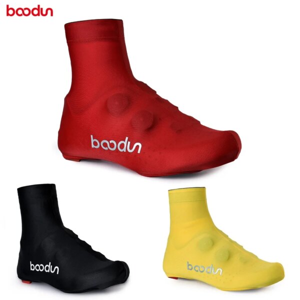 Boodun, 3 colores, cubierta para zapatos transpirables para ciclismo de carretera, cubrezapatos elásticos para bicicleta de montaña, cubiertas para botas a prueba de polvo para ciclismo de primavera y otoño