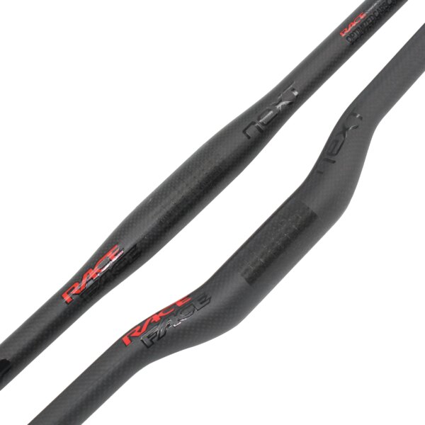 Nueva bicicleta de montaña Next, manillar de bicicleta de fibra de carbono 3K mate, piezas de manillar de carbono MTB, barra de carbono de color rojo + negro