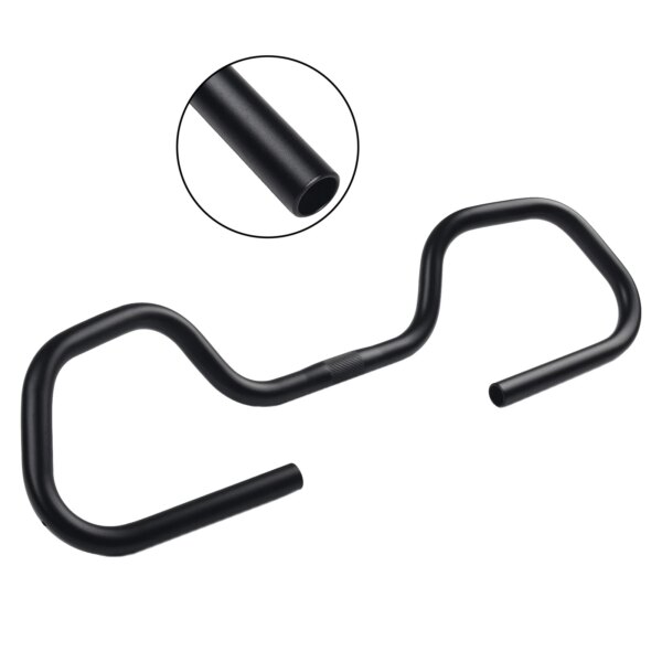 Manillar de bicicleta mariposa 1 Uds 25,4mm 580mm aleación de aluminio negro para bicicleta de carretera piezas de ciclismo Bicicletas