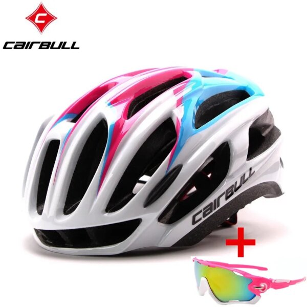 CAIRBULL Cascos de bicicleta Casco de bicicleta de montaña de carretera Casco de montar ultraligero Casco de ciclismo de seguridad transpirable integrado para mujeres y hombres