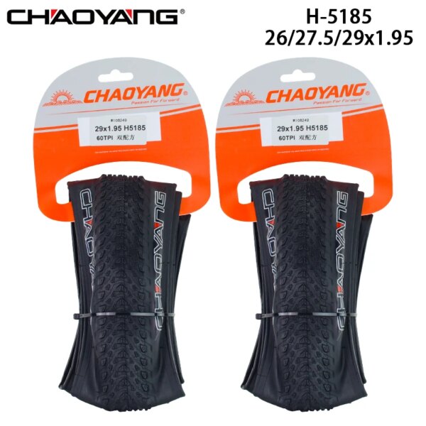 CHAOYANG-neumático plegable para bicicleta de montaña, H-5185, 26/27, 5/29x1,95, ligero, de piel de tiburón, piezas de ciclismo todoterreno