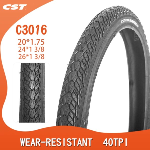 CST 20 pulgadas neumático de Bicicleta de montaña 26x1 3/8 20*1,75 piezas de Bicicleta MTB C3016 24*1 3/8 26er Pneu Bicicleta neumáticos