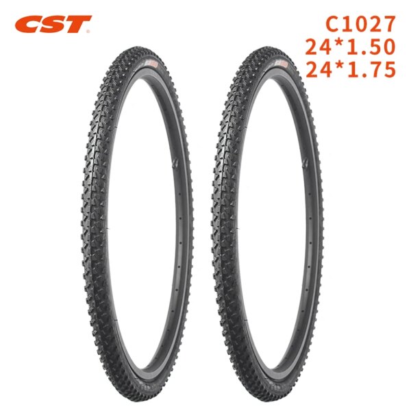 CST neumáticos de bicicleta de montaña de 24 pulgadas C1027 24*1,5 accesorios de bicicleta neumático de alambre de acero antideslizante y resistente al desgaste neumático de bicicleta MTB