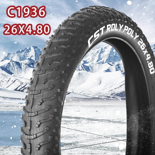 Neumáticos CST para bicicleta de nieve y playa, neumático Fatbike antipinchazos de 26 pulgadas 122-559 26x4,80, neumáticos antideslizantes para bicicleta eléctrica