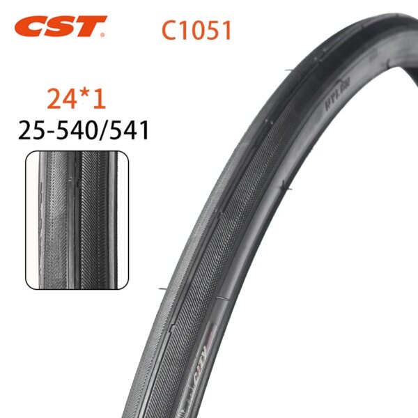 Neumáticos de bicicleta CST 24x1 (25-540/541) neumáticos de bicicleta para silla de ruedas de carretera de montaña 600X25A neumáticos de bicicleta pneu lisos ultraligeros 110 PSI