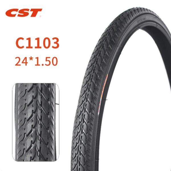 Neumáticos de bicicleta de montaña CST 24 pulgadas accesorios de bicicleta MTB 40-507 24*1,5 neumático de bicicleta antideslizante y resistente al desgaste C1103