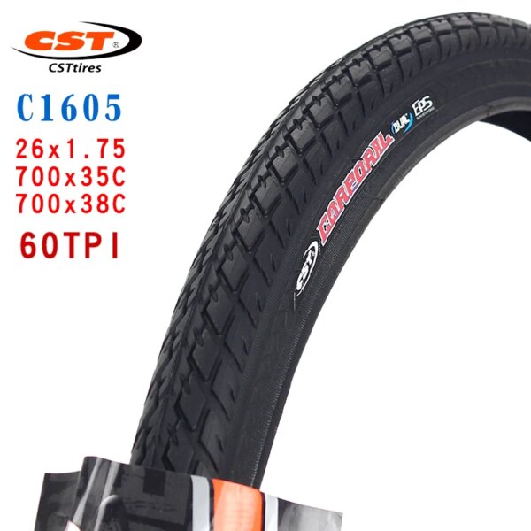 CST neumáticos de bicicleta de montaña C1605 piezas de bicicleta 26 pulgadas 26*1,5 bicicleta de carretera 700C 700 * 35C 38C neumático de bicicleta resistente al desgaste a prueba de puñaladas