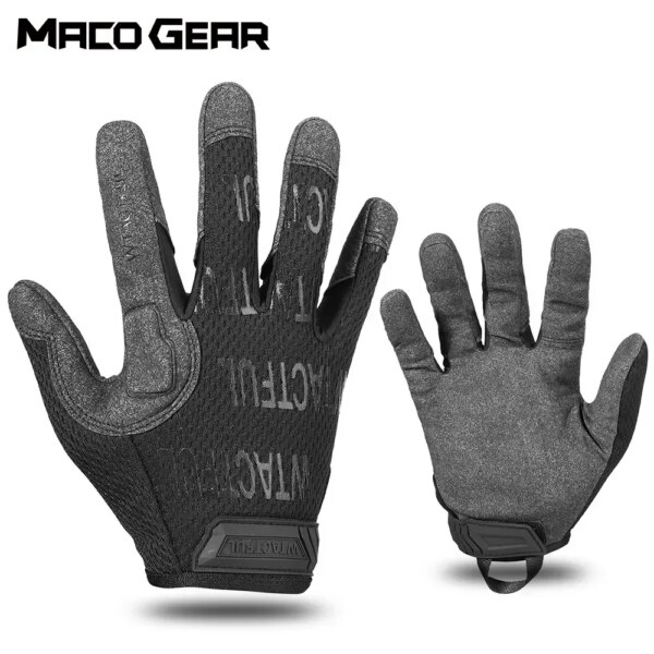 Guante de ciclismo táctico de camuflaje, guantes militares del ejército, guantes deportivos para esquí, bicicleta, escalada, tiro, caza, montar, manopla de dedo completo para hombres