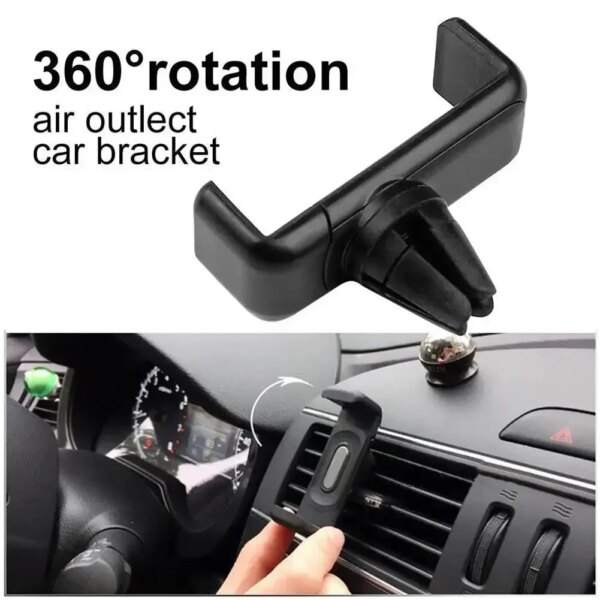 Clip de montaje para salida de aire de coche, soporte Interior para teléfono de coche, soporte Universal para teléfono móvil ABS, soporte para teléfono móvil