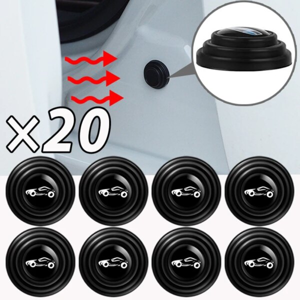 Amortiguador antigolpes para puerta de coche, parachoques de puerta de silicona, almohadilla absorbente de sonido anticolisión, pegatina de junta de goma Universal para coche