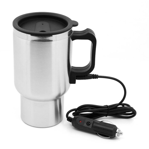 Hervidor eléctrico para coche, termos de viaje, botella de agua con calefacción, taza calefactora para agua, té, café, leche, termo para hervidor de coche