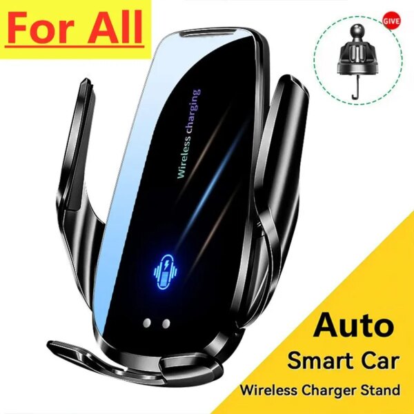 Cargador inalámbrico magnético para coche, soporte magnético para teléfono, para iPhone, Samsung, Xiaomi, inducción infrarroja, estación de carga rápida de 15W