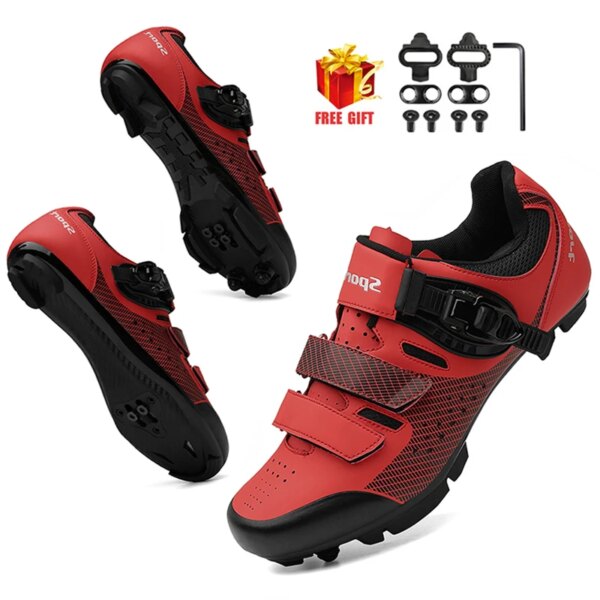 Zapatos de ciclismo de carbono para hombre y mujer, zapatillas deportivas Shimano, zapatos de bicicleta de carretera de velocidad, zapatillas planas SPD de carreras para bicicleta de montaña