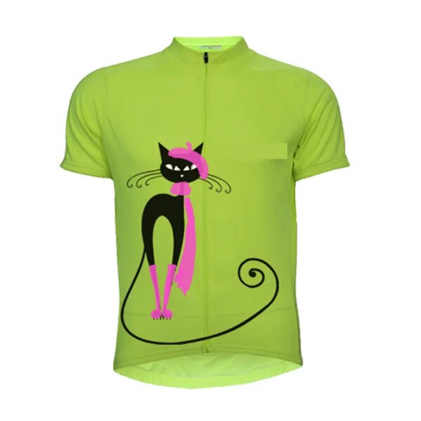 Ropa de Ciclismo para mujer de gato, Jersey de Ciclismo, Ropa de Ciclismo de manga corta, Ropa de Ciclismo transpirable de secado rápido para gato