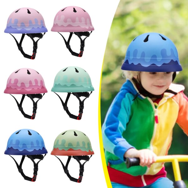 Casco de ciclismo para niños, casco de patinaje ajustable, equipo de protección ultraligero, equipo de seguridad para deportes al aire libre